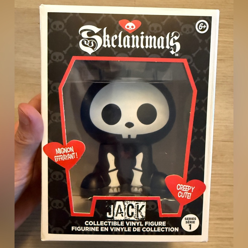 Rare NIB Skelanimals Jack The Rabbit Vinyl Figure Series 1 Goth Whimsigoth
